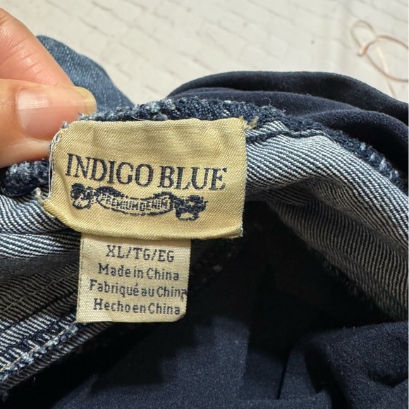 Indigo Blue Women's Blue Maternity Jeans Size 12 GUC - Picture 12 of 12